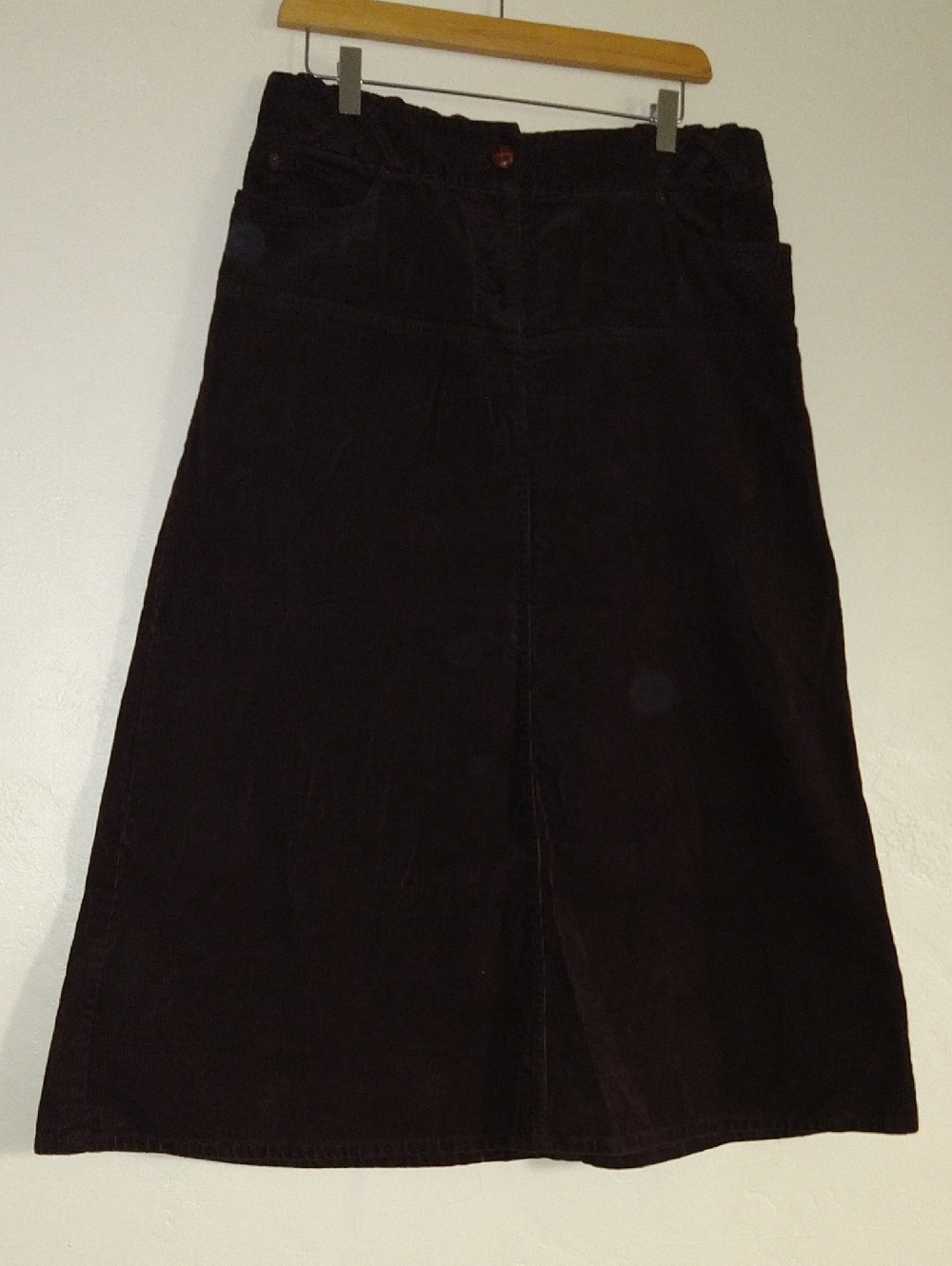 H&M Classic Brown Corduroy A-Line Skirt Size 10